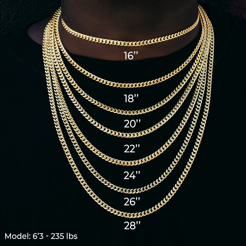 Iced Infinity Chain in White Gold - 10mm